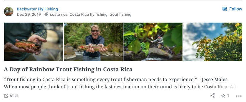 A Day of Rainbow Trout Fishing in Costa Rica — Backwater Fly Fishing